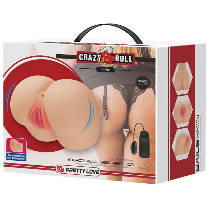 CRAZY BULL - REALISTIC VAGINA AND ANUS KYLIE VIBRATOR - My naughty haven #