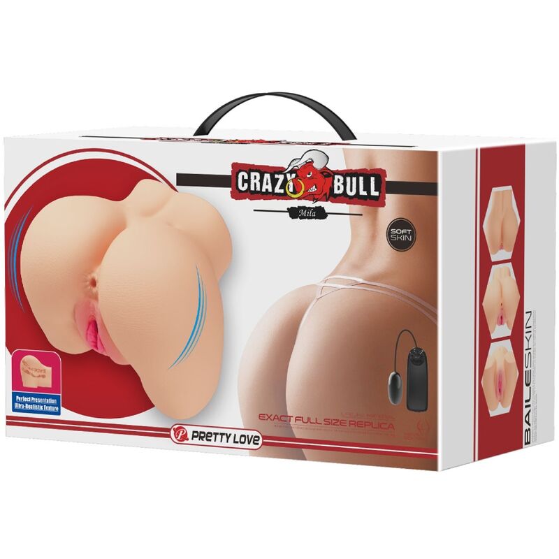 CRAZY BULL - REALISTIC VAGINA AND ANUS MILA VIBRATOR - My naughty haven #