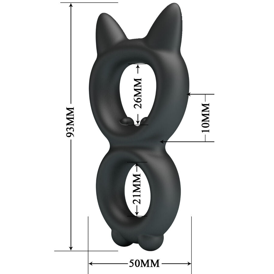 CRAZY BULL - TORAN DOUBLE SILICONE RING MODEL 20 - My naughty haven #