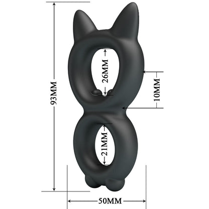 CRAZY BULL - TORAN DOUBLE SILICONE RING MODEL 20 - My naughty haven #