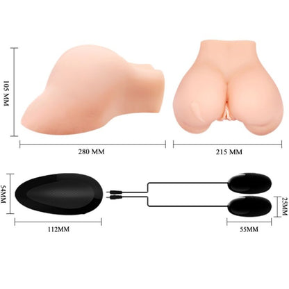 CRAZY BULL - VAGINA AND ANUS WITH REALISTIC MESH WITH VIBRATION - My naughty haven #