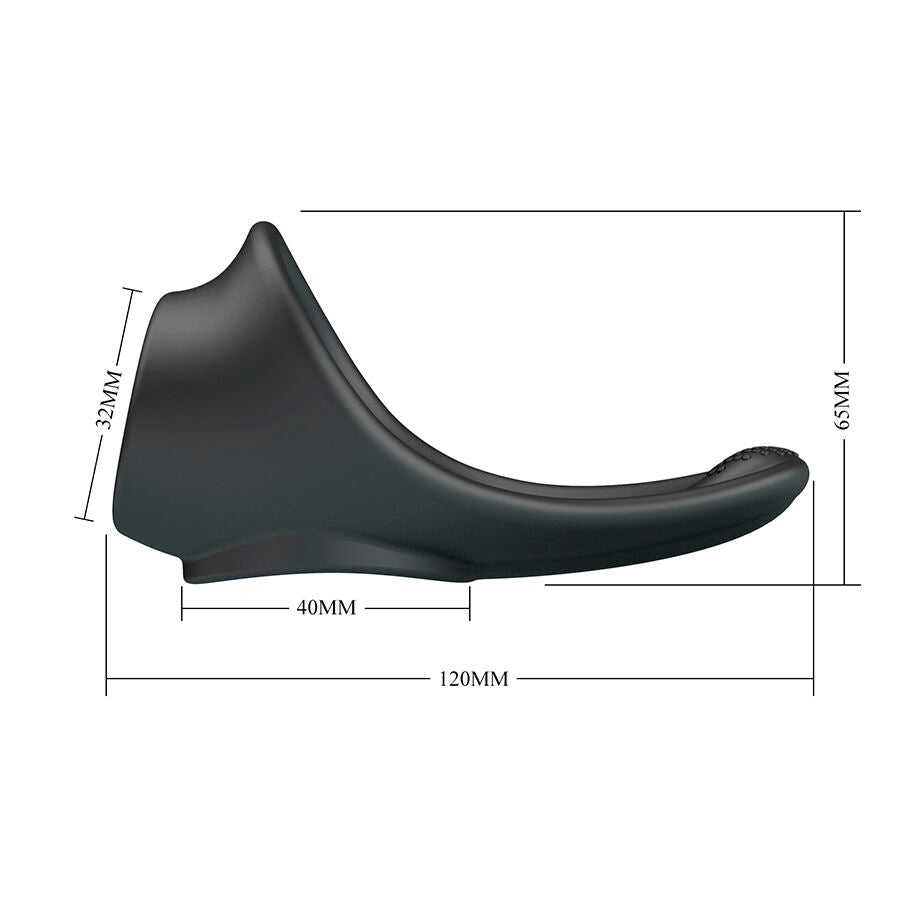 CRAZY BULL - ZADOK ERGONOMIC RING WITH PERINEAL STIMULATOR - My naughty haven #