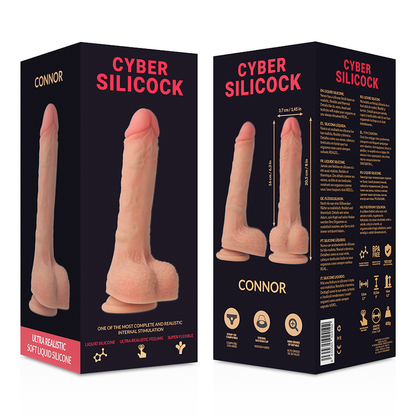 CYBER SILICOCK - CONNOR ULTRA REALISTIC SOFT LIQUID SILICONE 20.5 CM -O- 3.7 CM - My naughty haven #