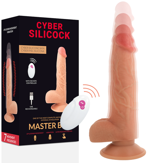 CYBER SILICOCK - REMOTE CONTROL REALISTIC MASTER BEN 23.88 CM -O- 4.3 CM - My naughty haven #