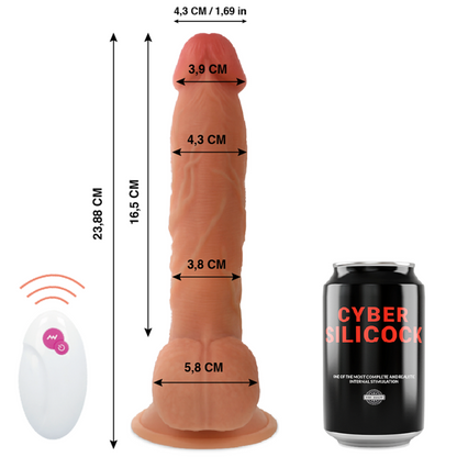 CYBER SILICOCK - REMOTE CONTROL REALISTIC MASTER BEN 23.88 CM -O- 4.3 CM - My naughty haven #