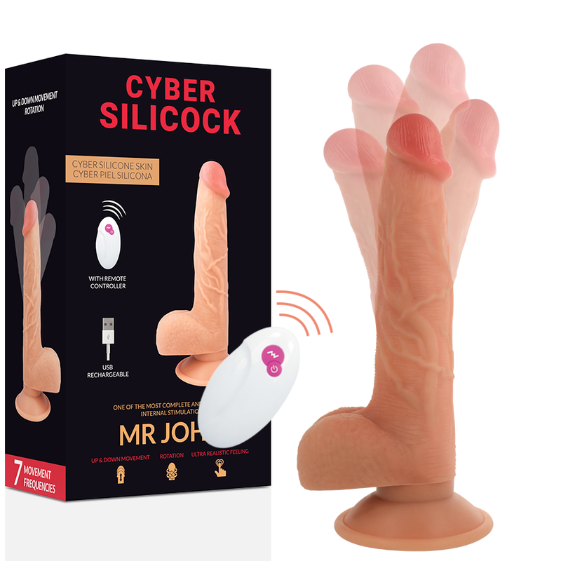 CYBER SILICOCK - REMOTE CONTROL REALISTIC MR JOHN 23.88 CM -O- 4.3 CM - My naughty haven #