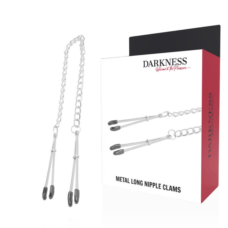 DARKNESS - ADJUSTABLE METAL NIPPLE Clamps - My naughty haven #