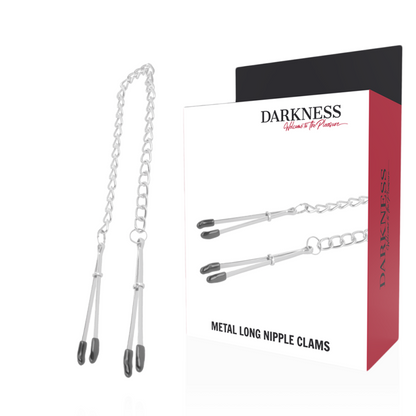 DARKNESS - ADJUSTABLE METAL NIPPLE Clamps - My naughty haven #