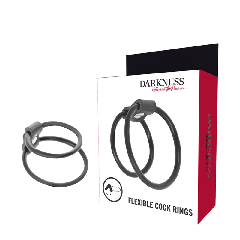 DARKNESS - ENHANCING DUO PENIS RINGS. - My naughty haven #