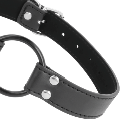 DARKNESS - GAG WITH RING DIAMETER 3.6 CM - My naughty haven #