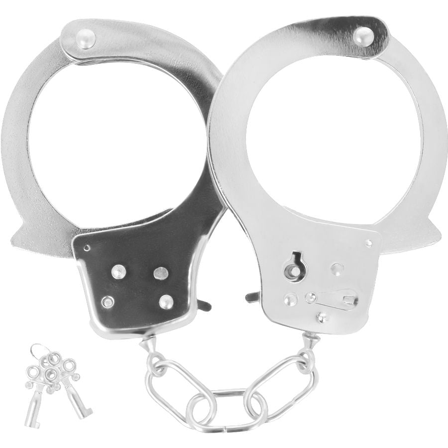 DARKNESS - METAL ANKLE HANDCUFFS WITH KEYS - My naughty haven #