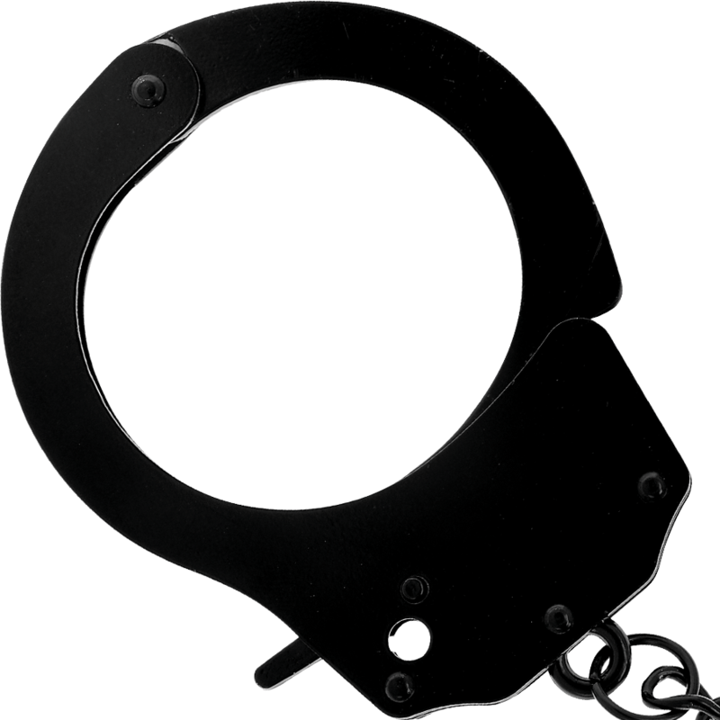 DARKNESS - METAL HANDCUFFS FOR BLACK HANDS - My naughty haven #