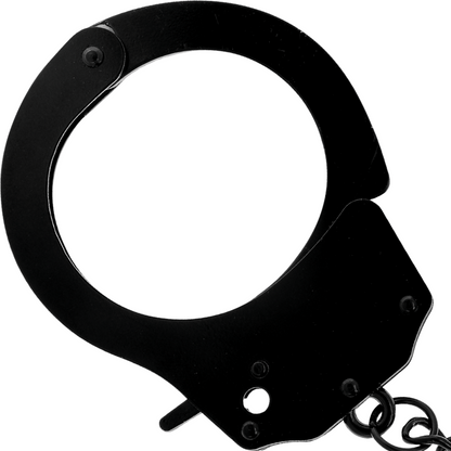DARKNESS - METAL HANDCUFFS FOR BLACK HANDS - My naughty haven #