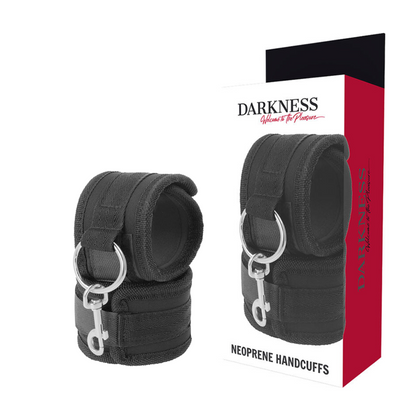 DARKNESS - NEOPRENE HANDCUFFS - My naughty haven #