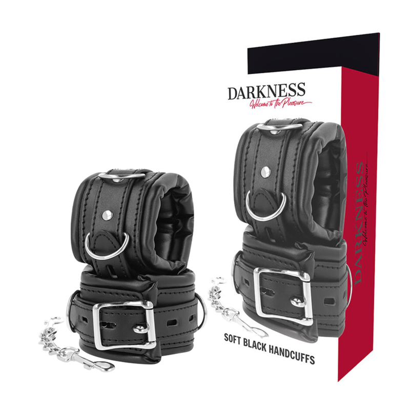 DARKNESS - PADDED BDSM HANDCUFFS - My naughty haven #