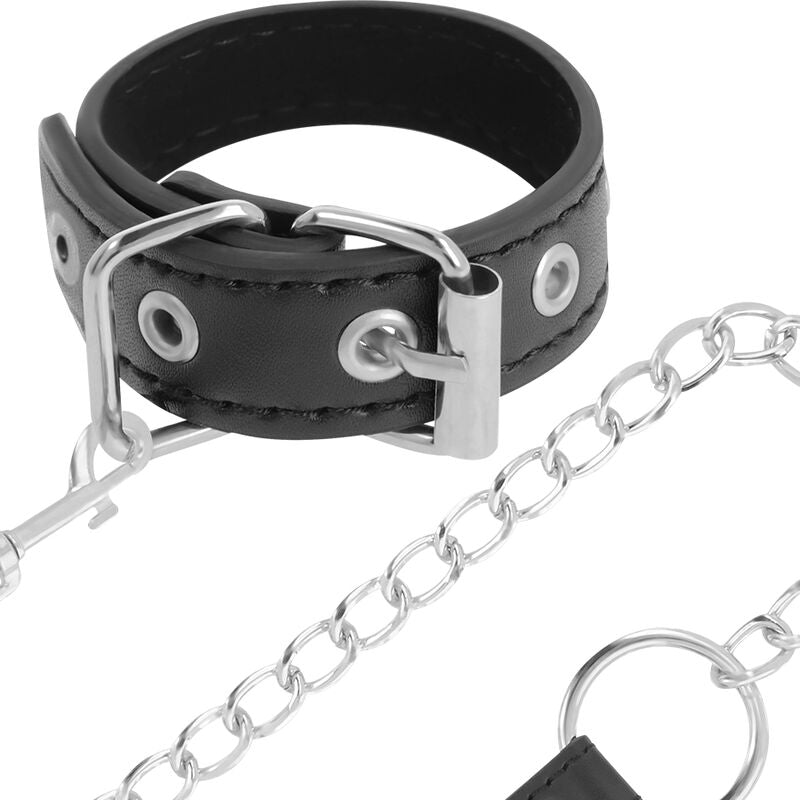 DARKNESS - PENIS RING WITH STRAP - My naughty haven #