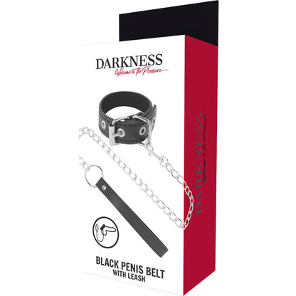 DARKNESS - PENIS RING WITH STRAP - My naughty haven #