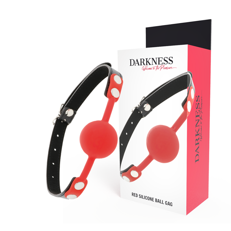 DARKNESS - RED SILICONE GAG - My naughty haven #