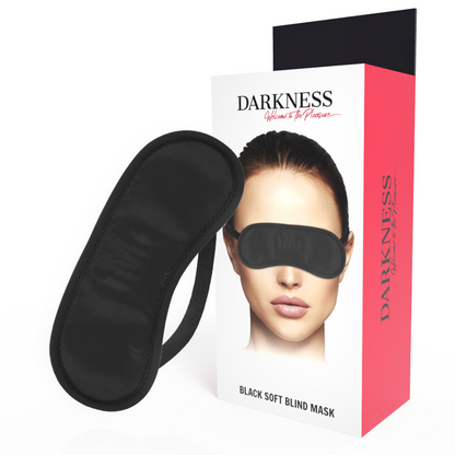 DARKNESS - STRAIGHT BLACK MASK - My naughty haven #