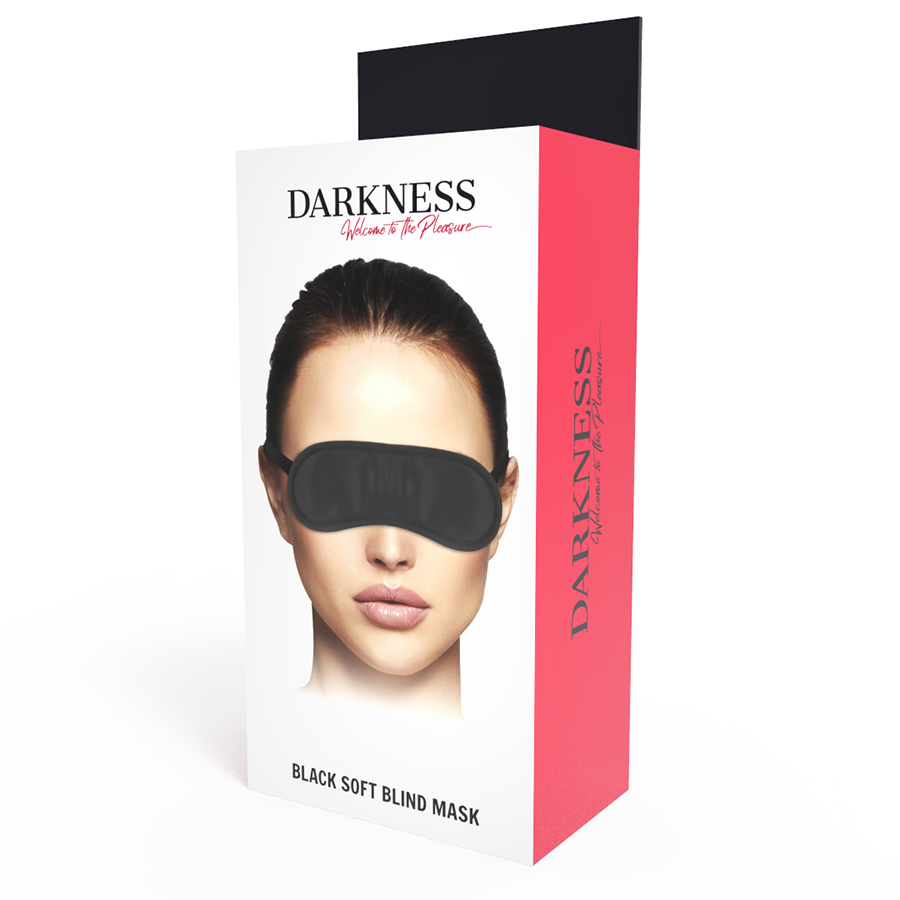 DARKNESS - STRAIGHT BLACK MASK - My naughty haven #