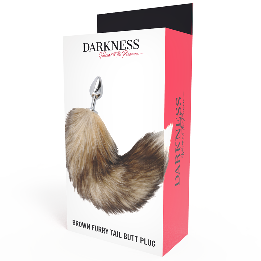 DARKNESS - TAIL BUTT PLUG SILVER - My naughty haven #