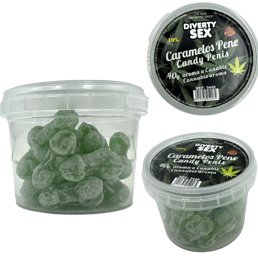 DIABLO GOLOSO - 20 CANNABIS AROMA PENIS CANDIES - My naughty haven #