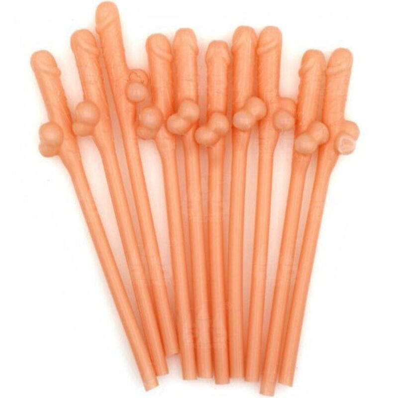 DIABLO PICANTE - 10 PENIS SHAPED STRAWS - My naughty haven #