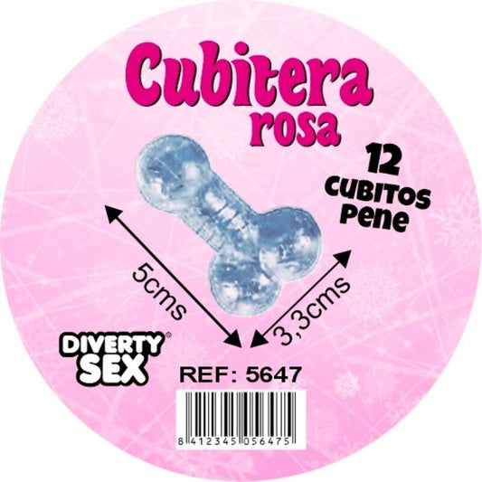 DIABLO PICANTE - 12 PENISES HARD SILICONE HANGING ICE BUCKET PINK - My naughty haven #