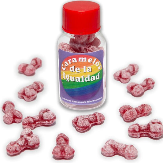 DIABLO PICANTE - 12 STRAWBERRY/CHERRY PENIS SHAPE EQUALITY CANDIES - My naughty haven #