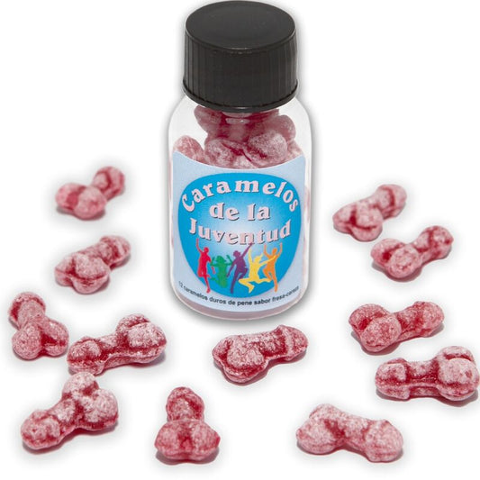 DIABLO PICANTE - 12 YOUTH CANDIES PENIS SHAPE STRAWBERRY/CHERRY - My naughty haven #