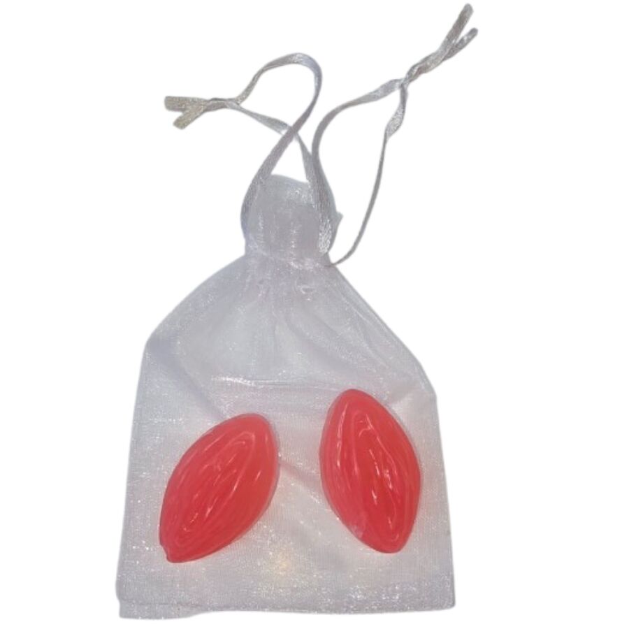 DIABLO PICANTE - 2 VAGINA SHAPED PERFUMED SOAPS RED - My naughty haven #