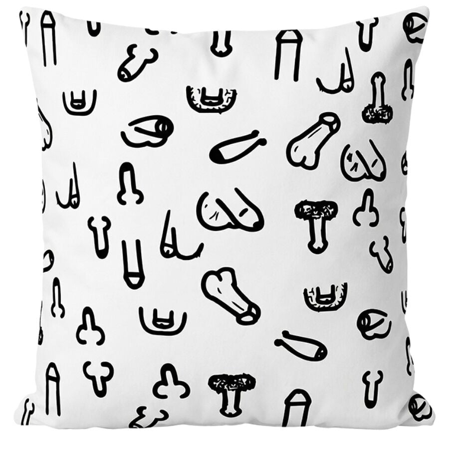 DIABLO PICANTE - 30 X 30 PENIS CUSHION WHITE - My naughty haven #