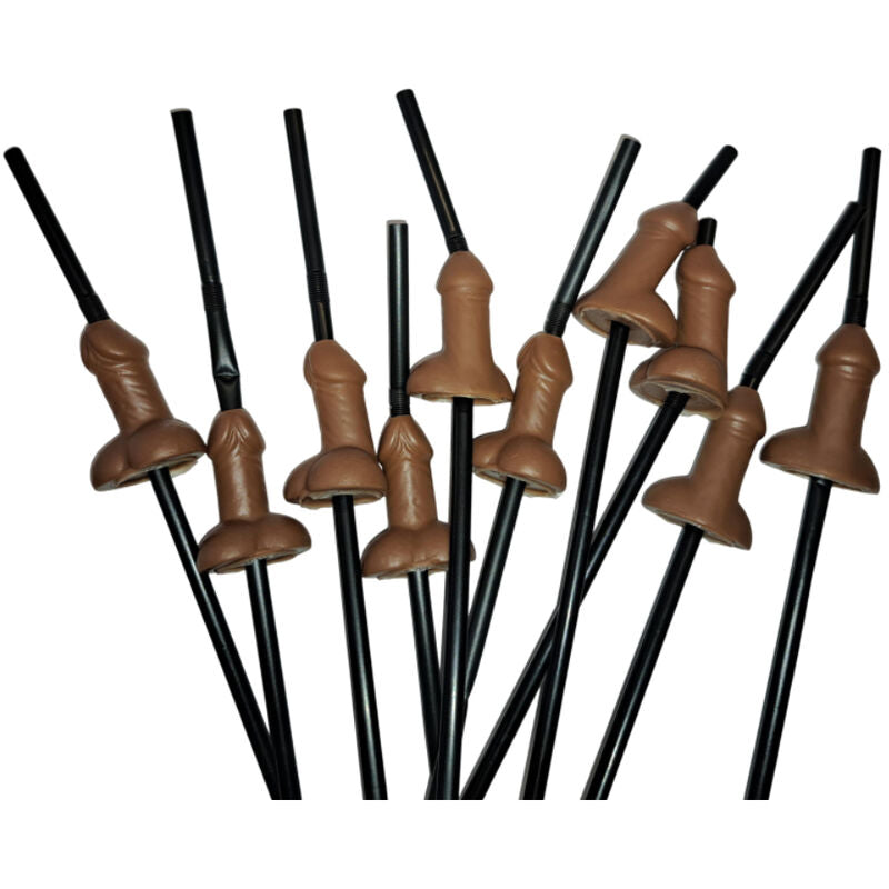 DIABLO PICANTE - BAG OF 10 NATURAL BIG PENIS STRAWS - My naughty haven #