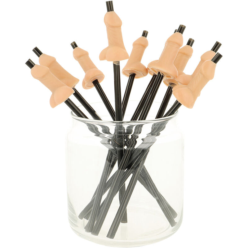 DIABLO PICANTE - BAG OF 10 NATURAL PENIS STRAWS - My naughty haven #