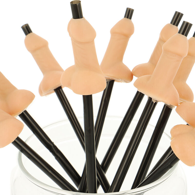 DIABLO PICANTE - BAG OF 10 NATURAL PENIS STRAWS - My naughty haven #