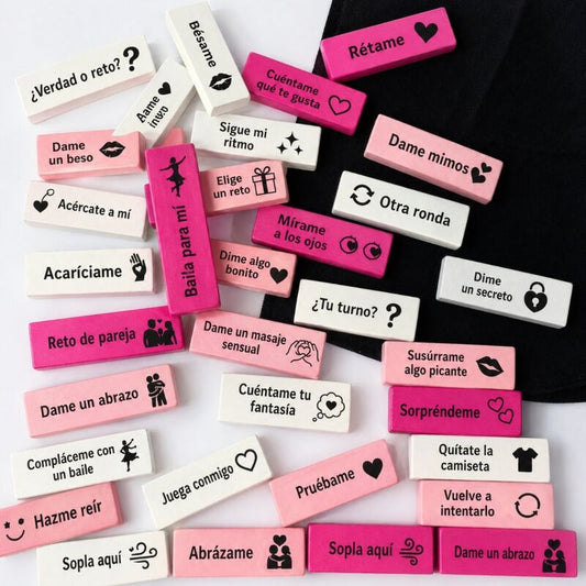 DIABLO PICANTE - BAG OF 16 LOVE BLOCKS - SPANISH VERSION - My naughty haven #