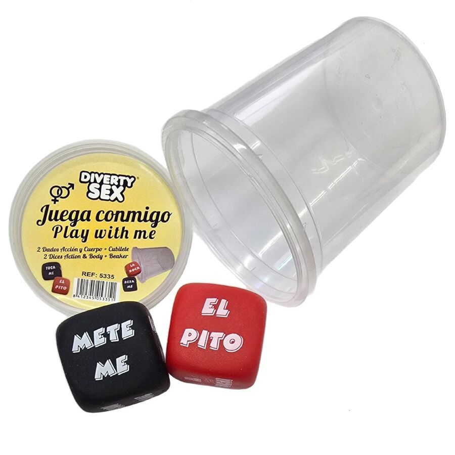 DIABLO PICANTE - DICE GAME VERB + BODY PART WITH CUP - My naughty haven #
