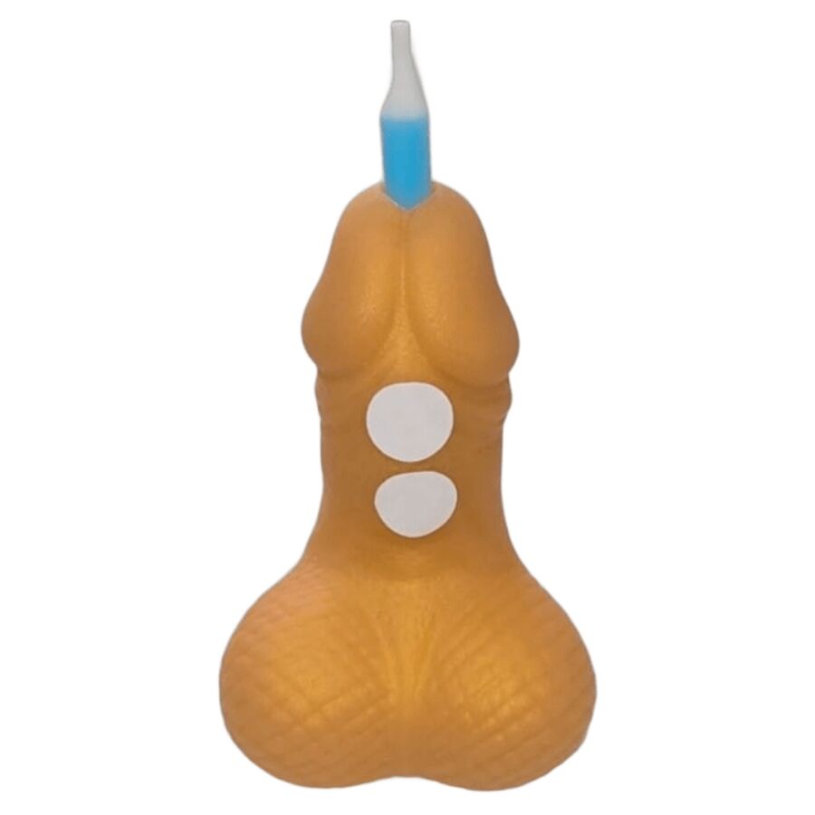 DIABLO PICANTE - PENIS BIRTHDAY NUMBER CANDLE GOLDEN - My naughty haven #