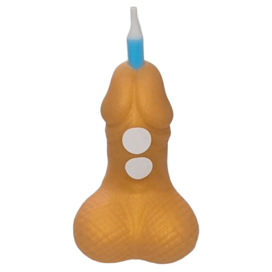 DIABLO PICANTE - PENIS BIRTHDAY NUMBER CANDLE GOLDEN - My naughty haven #