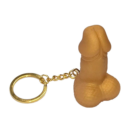 DIABLO PICANTE - PENIS SHAPED WHISTLE KEYRING GOLD COLOR - My naughty haven #