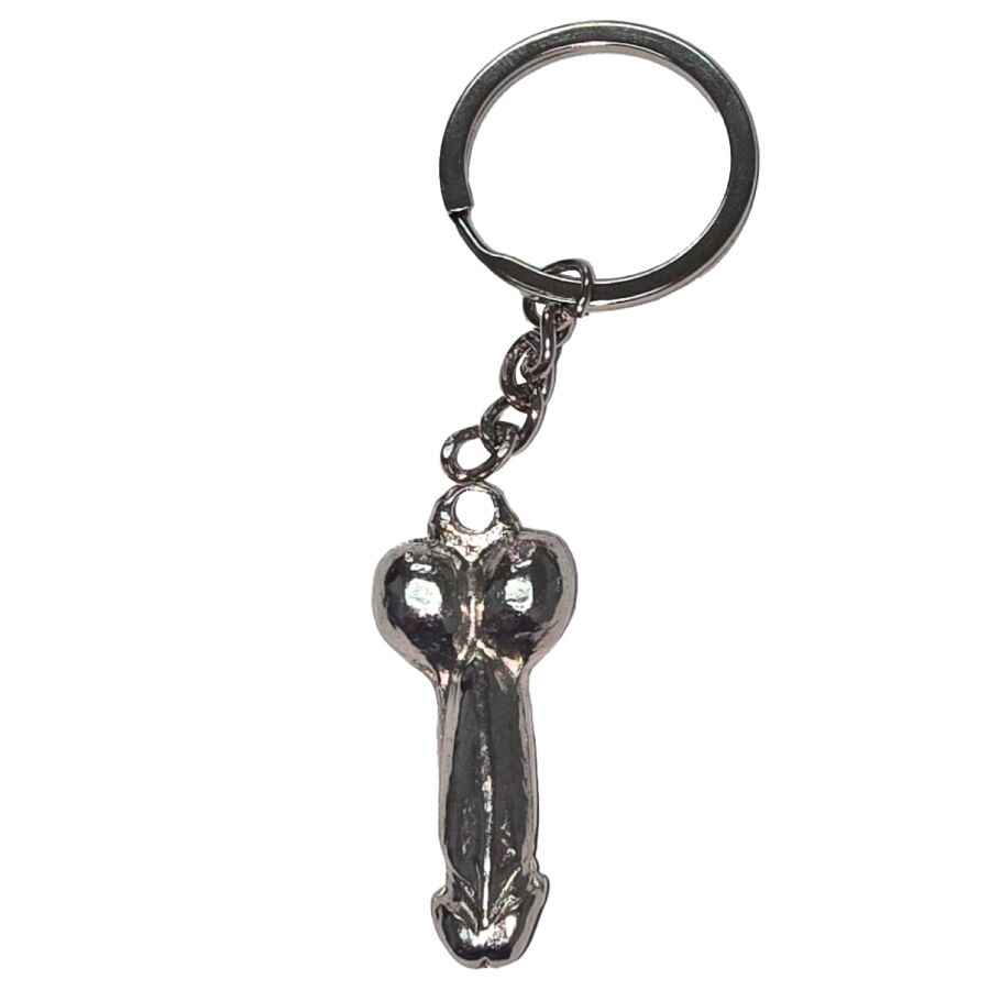 DIABLO PICANTE - SILVER METAL PENIS KEYCHAIN - My naughty haven #