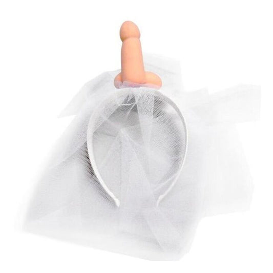 DIABLO PICANTE - WHITE BRIDAL VEIL WITH PENIS - My naughty haven #