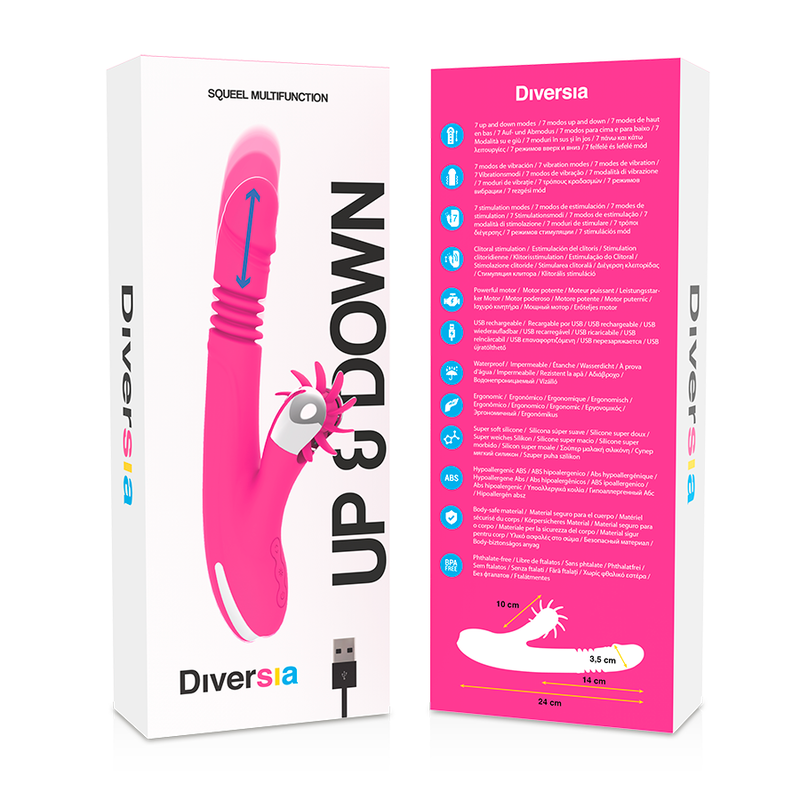 DIVERSIA - BUNNY UP & DOWN 24 CM - My naughty haven #