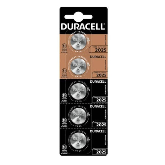 DURACELL - BUTTON BATTERY LITIO CR2025 3V 5 UNIT - My naughty haven #