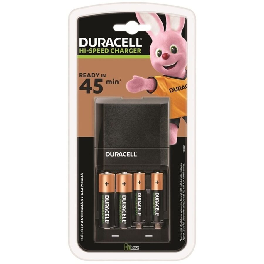 DURACELL - CHARGUER 45MIN. + 2xAA 1700mAh + 2xAAA 750mAh - My naughty haven #