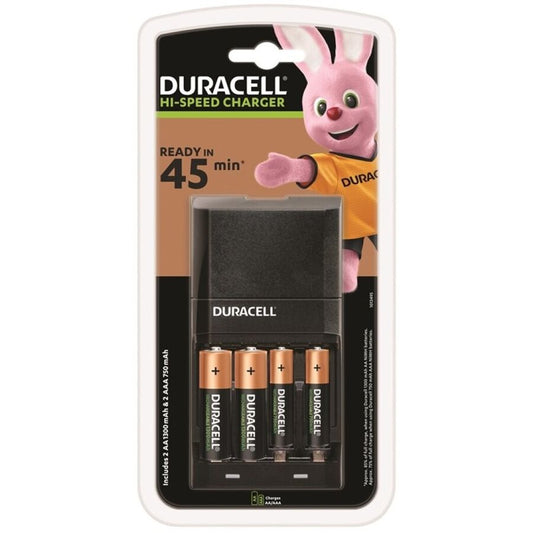 DURACELL - CHARGUER 45MIN. + 2xAA 1700mAh + 2xAAA 750mAh - My naughty haven #