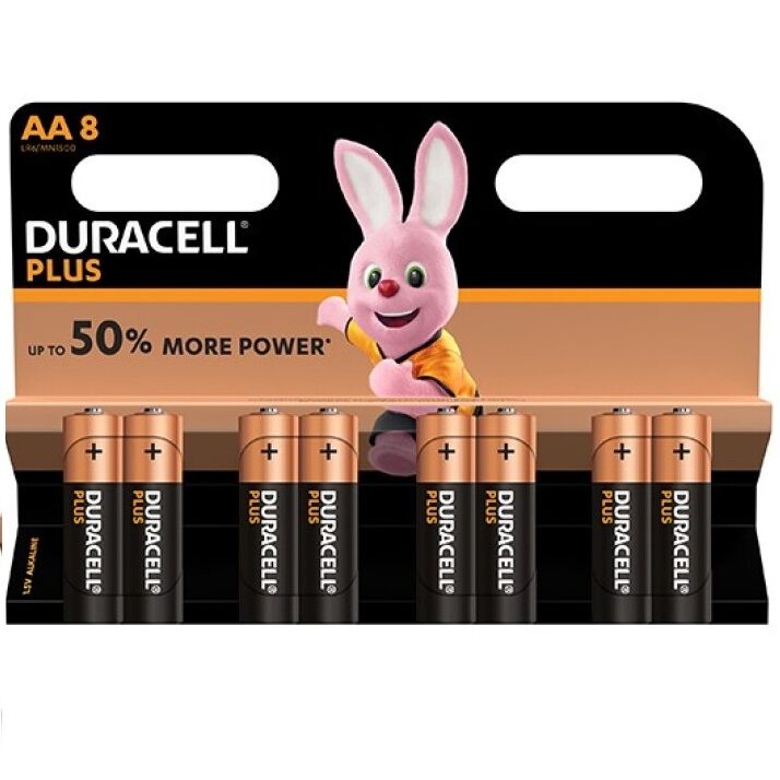 DURACELL - PLUS POWER BATTERY AA LR6 8UNITS - My naughty haven #