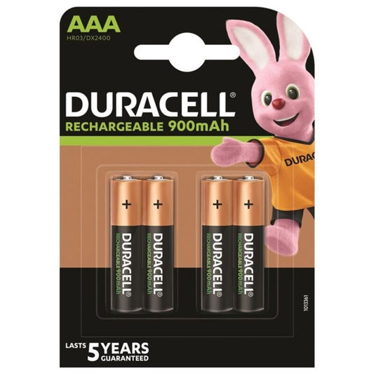 DURACELL - АКУМУЛАТОРНА БАТЕРИЯ HR03 AAA 900mAh 4 БР.