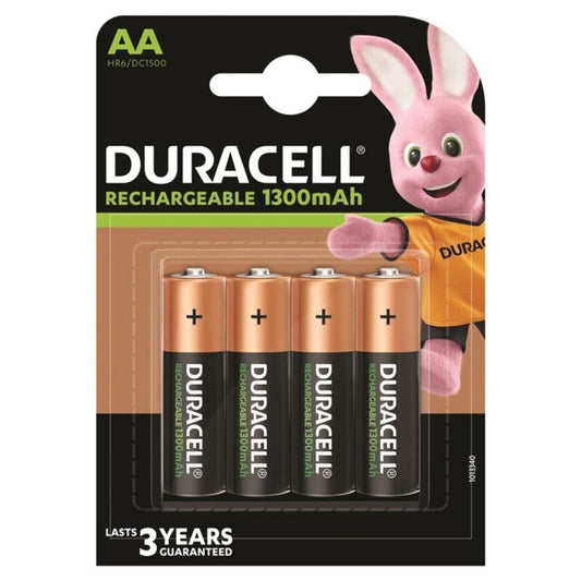 DURACELL - RECHARGEABLE BATTERY HR6 AA 1300mAh 4 UNIT - My naughty haven #
