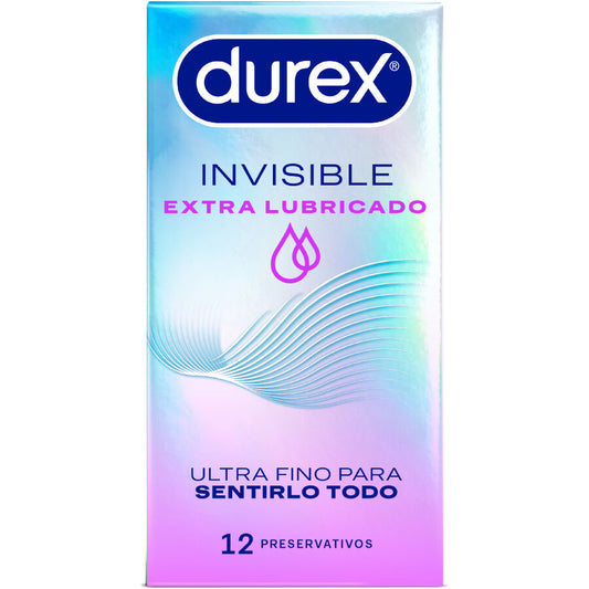 DUREX - EXTRA LUBRICATED INVISIBLE CONDOMS 12 UNITS - My naughty haven #